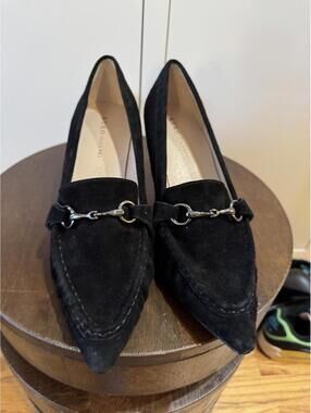 KOKO + PALENKI Black Suede Heels - Size 8.5